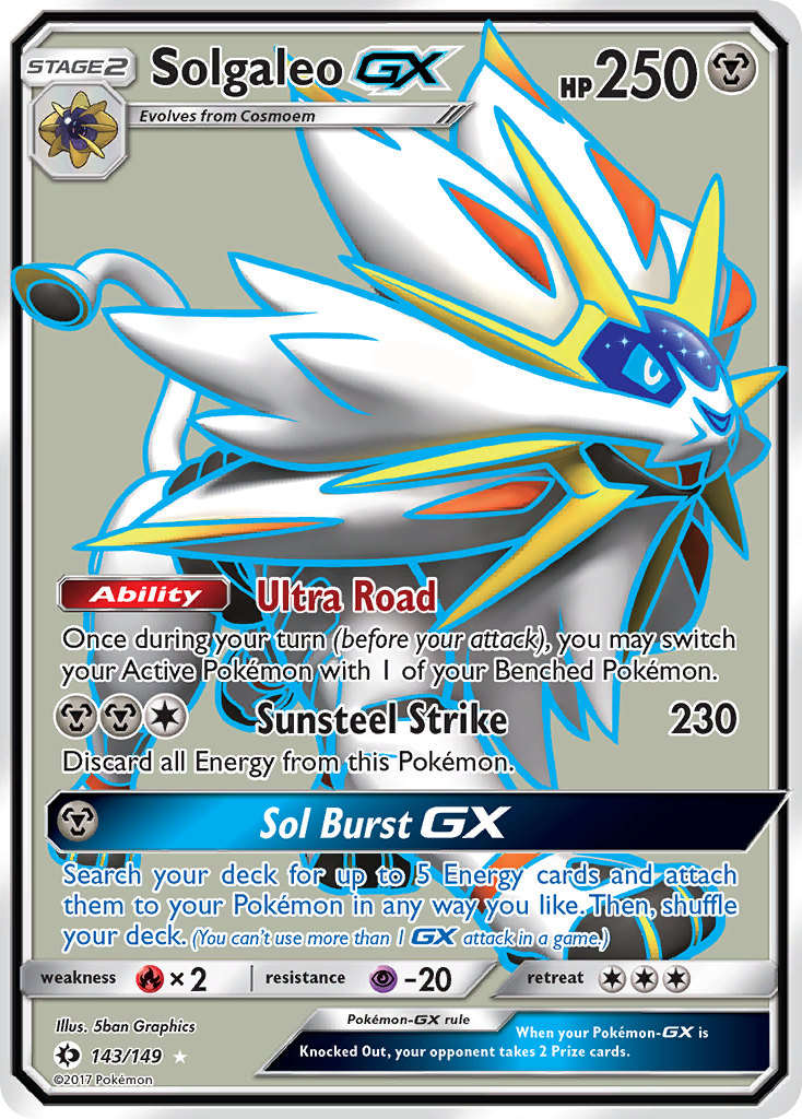 Solgaleo GX (143/149) [Sun & Moon: Base Set] | RetroPlay Games