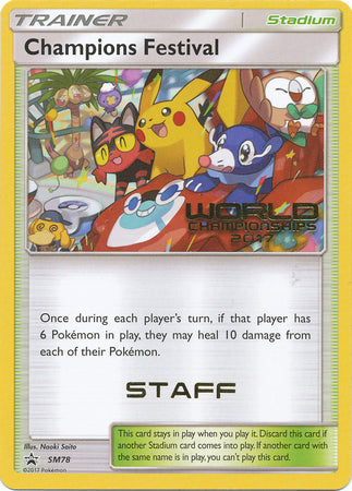 Champions Festival (SM78) (2017 Staff) [Sun & Moon: Black Star Promos] | RetroPlay Games