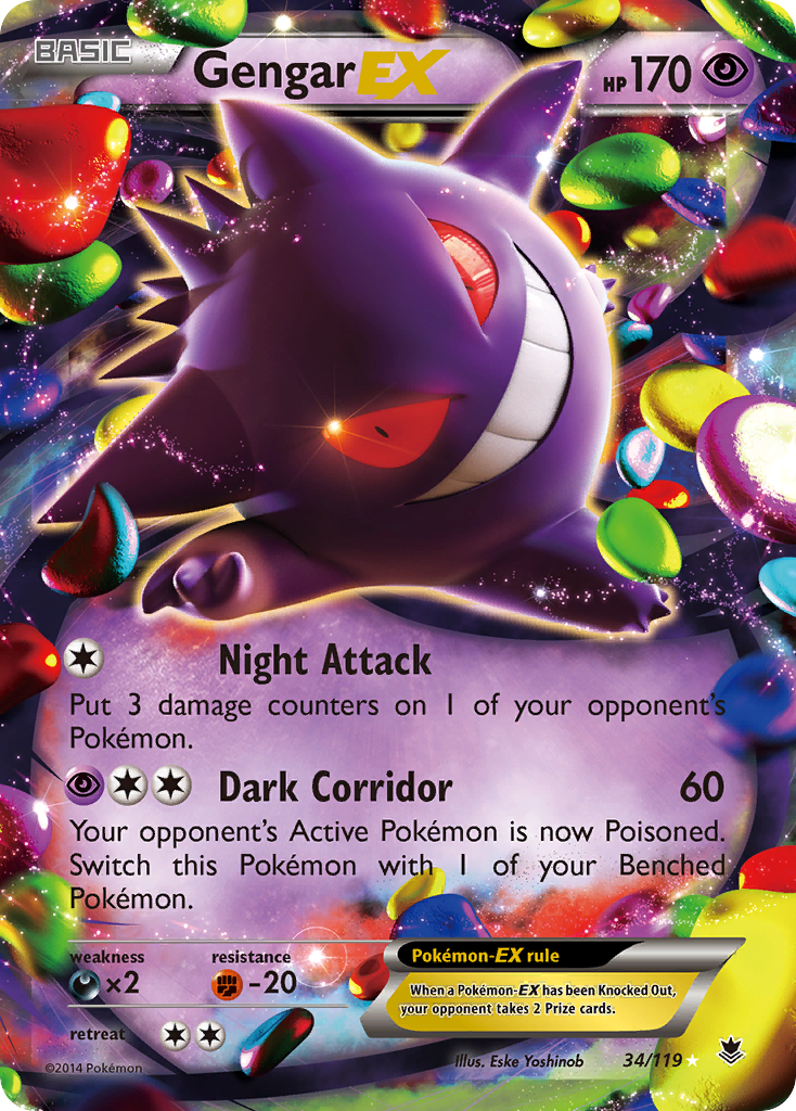 Gengar EX (34/119) [XY: Phantom Forces] | RetroPlay Games