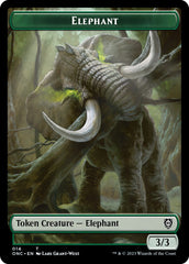 Human Soldier // Elephant Double-Sided Token [Phyrexia: All Will Be One Commander Tokens] | RetroPlay Games