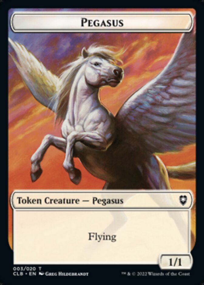 Pegasus Token [Commander Legends: Battle for Baldur's Gate Tokens] | RetroPlay Games