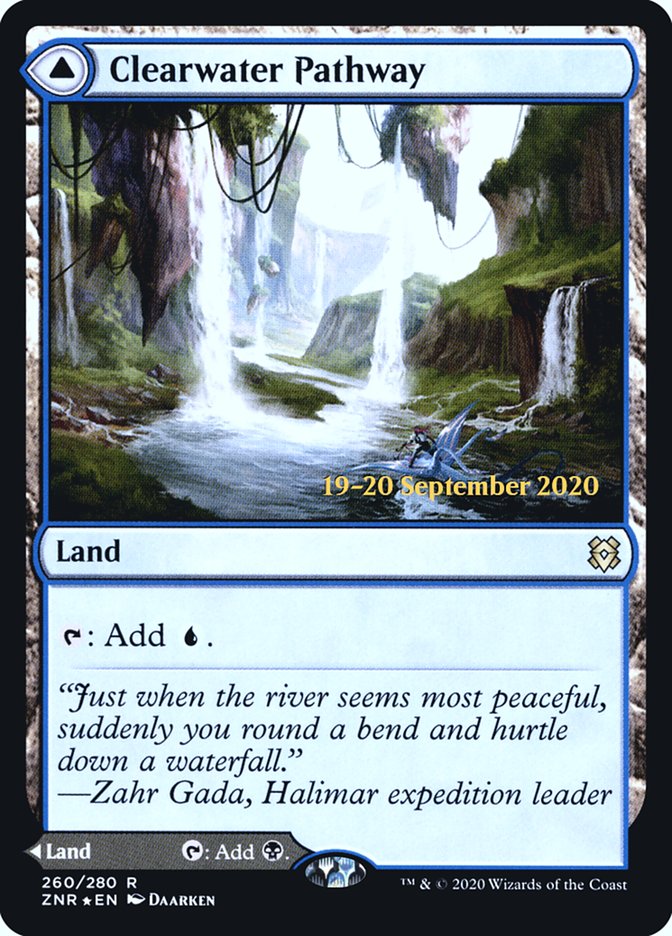 Clearwater Pathway // Murkwater Pathway  [Zendikar Rising Prerelease Promos] | RetroPlay Games