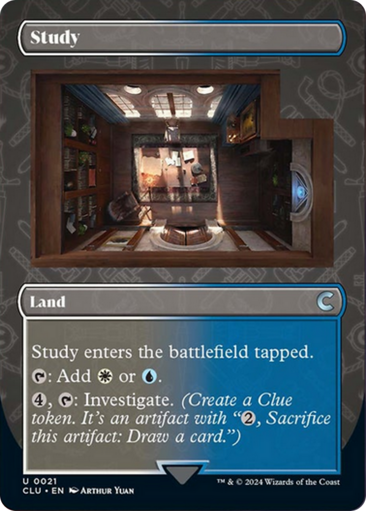 Study (Borderless) [Ravnica: Clue Edition] | RetroPlay Games