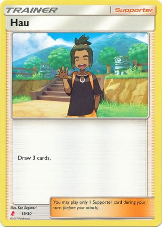 Hau (19/30) [Sun & Moon: Trainer Kit - Lycanroc] | RetroPlay Games