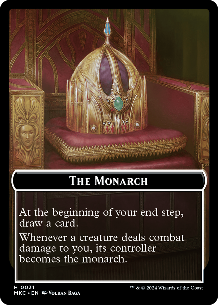Gold // The Monarch Double-Sided Token [Murders at Karlov Manor Commander Tokens] | RetroPlay Games