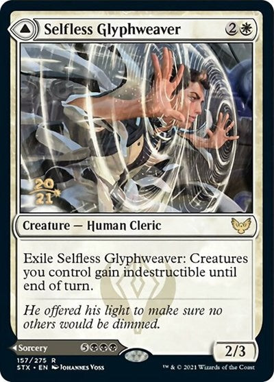 Selfless Glyphweaver // Deadly Vanity [Strixhaven: School of Mages Prerelease Promos] | RetroPlay Games