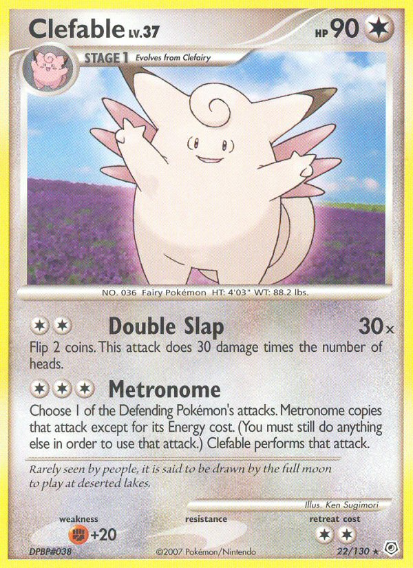 Clefable (22/130) [Diamond & Pearl: Base Set] | RetroPlay Games