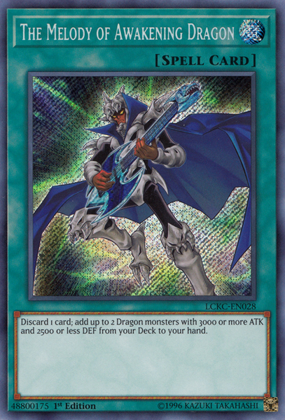 The Melody of Awakening Dragon [LCKC-EN028] Secret Rare | RetroPlay Games