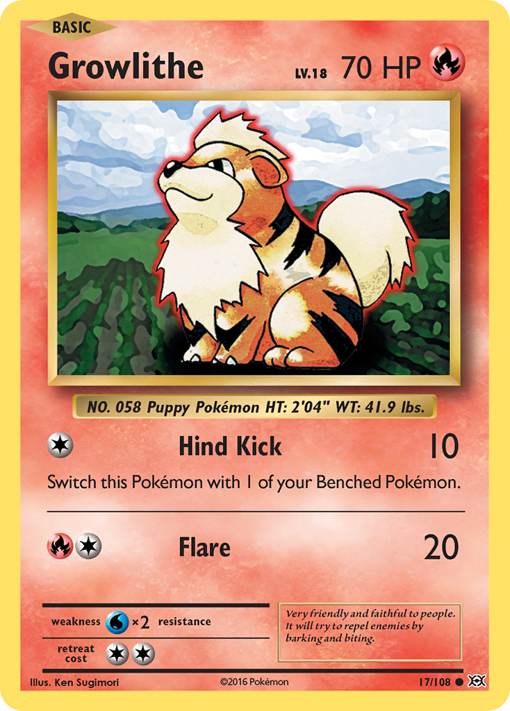 Growlithe (17/108) [XY: Evolutions] | RetroPlay Games