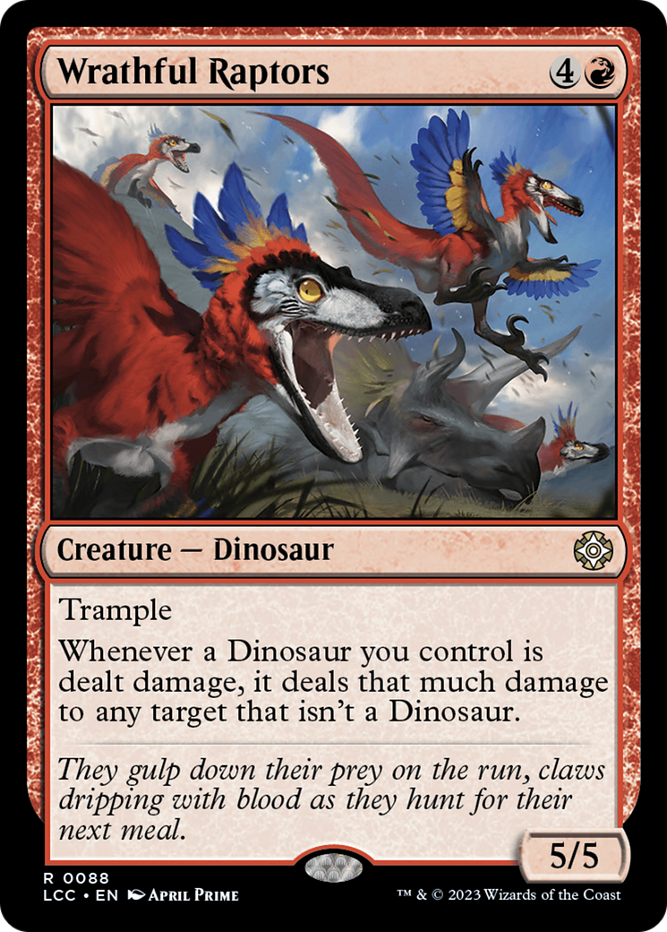 Wrathful Raptors [The Lost Caverns of Ixalan Commander] | RetroPlay Games