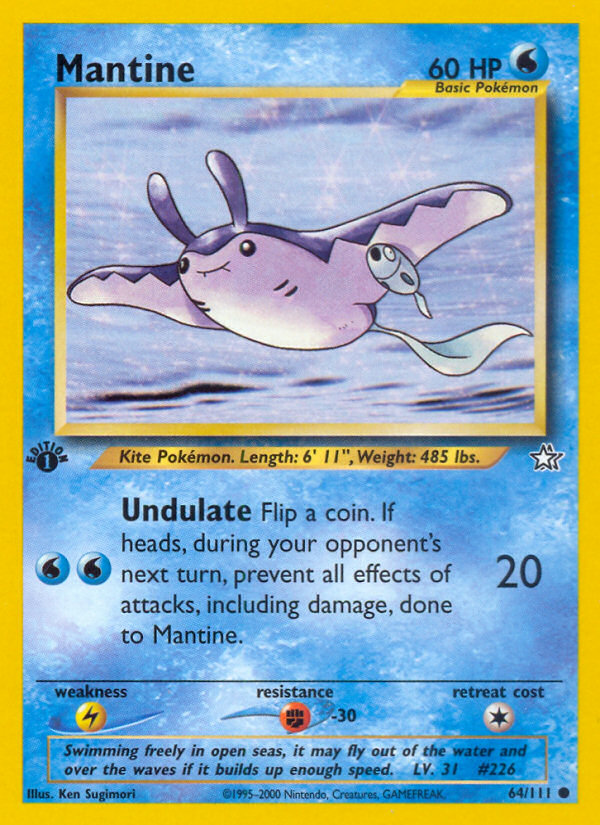 Mantine (64/111) [Neo Genesis 1st Edition] | RetroPlay Games