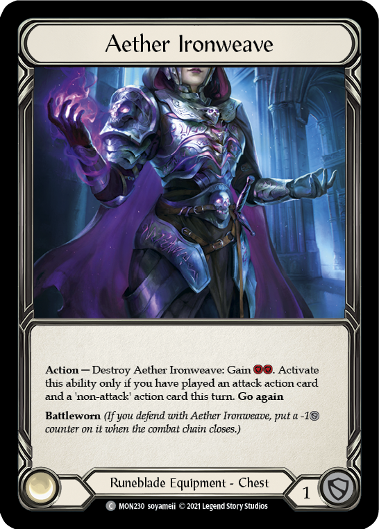 Aether Ironweave [MON230-CF] (Monarch)  1st Edition Cold Foil | RetroPlay Games