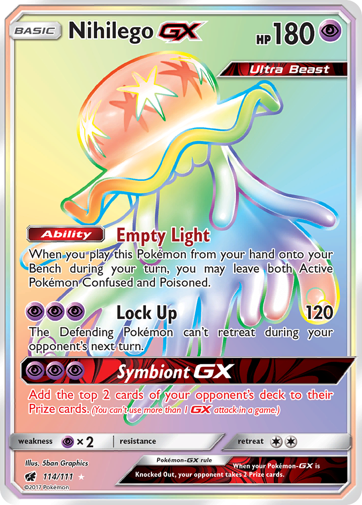 Nihilego GX (114/111) [Sun & Moon: Crimson Invasion] | RetroPlay Games