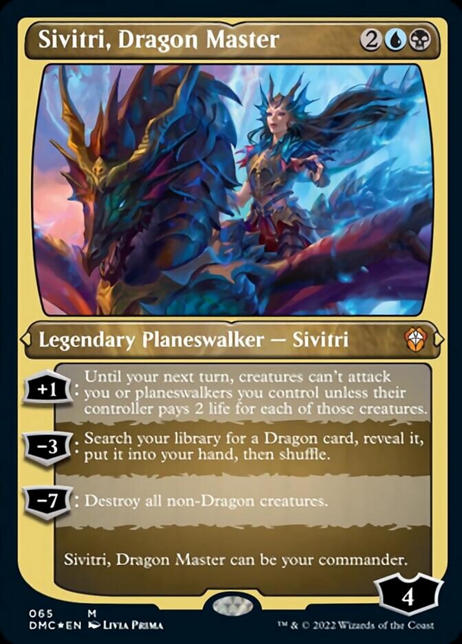 Sivitri, Dragon Master (Foil Etched) [Dominaria United Commander] | RetroPlay Games