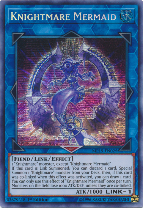 Knightmare Mermaid [MP19-EN025] Prismatic Secret Rare | RetroPlay Games