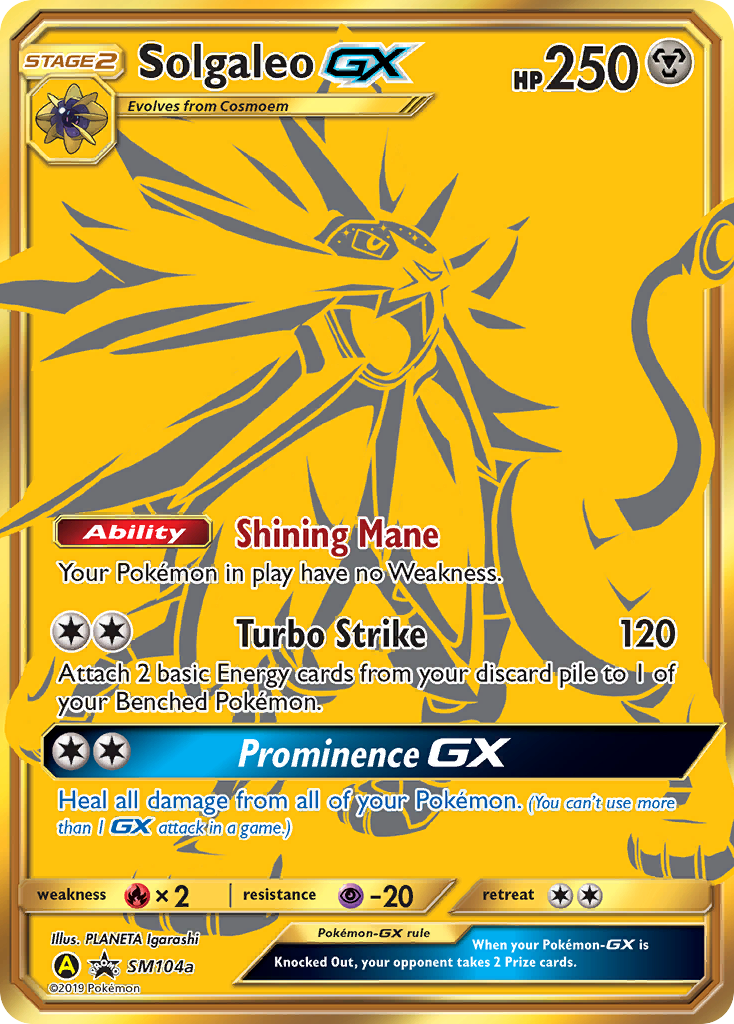 Solgaleo GX (SM104a) [Sun & Moon: Black Star Promos] | RetroPlay Games