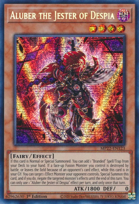 Aluber the Jester of Despia [MP22-EN123] Prismatic Secret Rare | RetroPlay Games