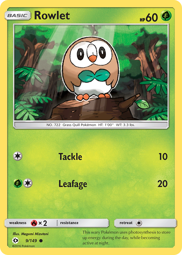 Rowlet (9/149) [Sun & Moon: Base Set] | RetroPlay Games