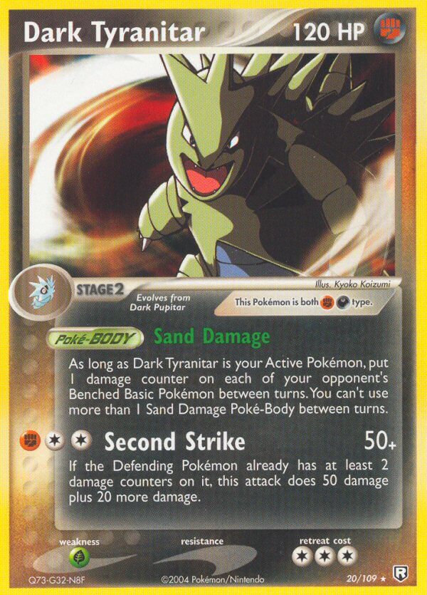 Dark Tyranitar (20/109) (Theme Deck Exclusive) [EX: Team Rocket Returns] | RetroPlay Games