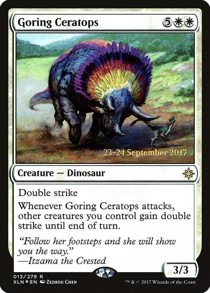 Goring Ceratops  [Ixalan Prerelease Promos] | RetroPlay Games