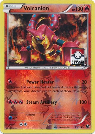 Volcanion (25/114) (League Promo) [XY: Steam Siege] | RetroPlay Games