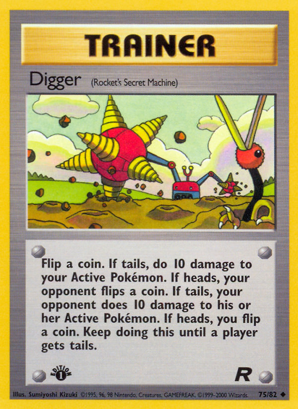 Digger (75/82) [Team Rocket 1st Edition] | RetroPlay Games