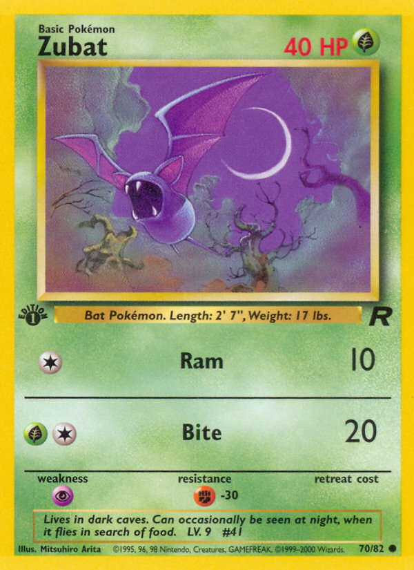 Zubat (70/82) [Team Rocket 1st Edition] | RetroPlay Games