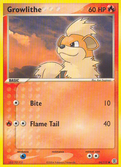 Growlithe (64/112) [EX: FireRed & LeafGreen] | RetroPlay Games