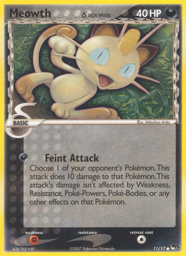 Meowth (11/17) (Delta Species) [POP Series 5] | RetroPlay Games