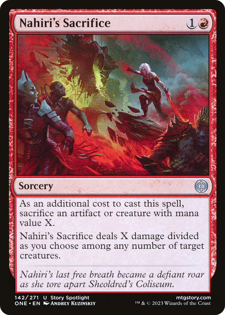 Nahiri's Sacrifice [Phyrexia: All Will Be One] | RetroPlay Games