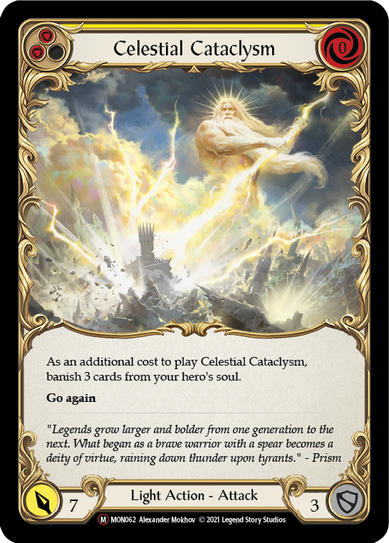 Celestial Cataclysm [U-MON062-RF] (Monarch Unlimited)  Unlimited Rainbow Foil | RetroPlay Games