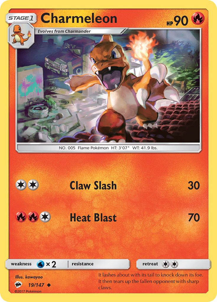 Charmeleon (19/147) [Sun & Moon: Burning Shadows] | RetroPlay Games