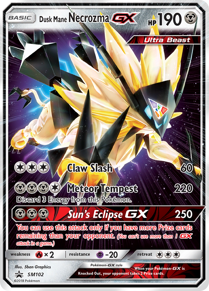 Dusk Mane Necrozma GX (SM102) [Sun & Moon: Black Star Promos] | RetroPlay Games