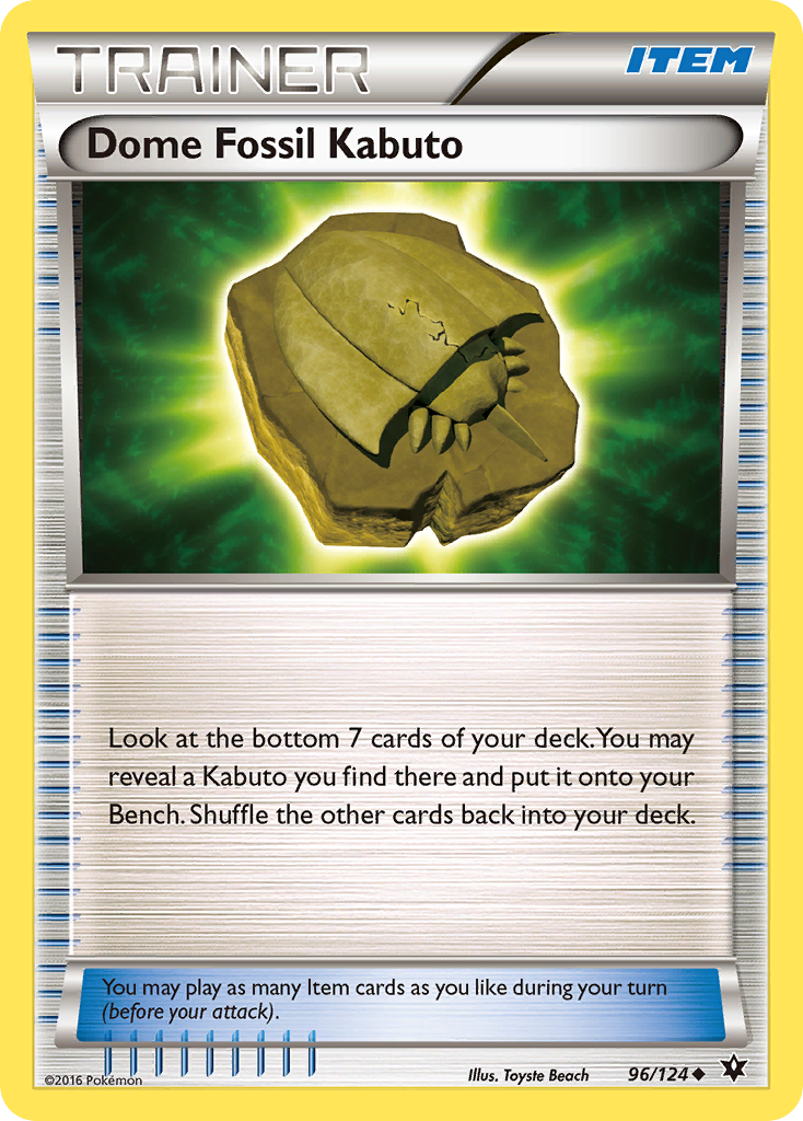 Dome Fossil Kabuto (96/124) [XY: Fates Collide] | RetroPlay Games