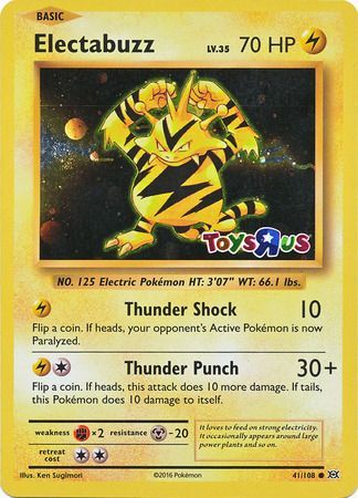 Electabuzz (41/108) (Toys R Us Promo) [XY: Evolutions] | RetroPlay Games