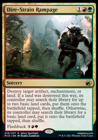 Dire-Strain Rampage (Promo Pack) [Innistrad: Midnight Hunt Promos] | RetroPlay Games