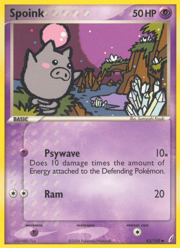 Spoink (62/100) [EX: Crystal Guardians] | RetroPlay Games