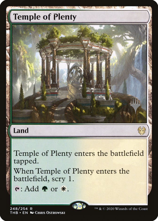 Temple of Plenty (Promo Pack) [Theros Beyond Death Promos] | RetroPlay Games