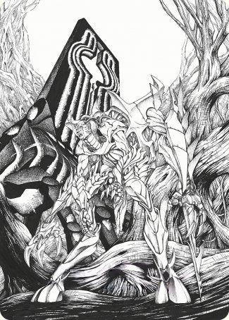 Lukka, Bound to Ruin Art Card [Phyrexia: All Will Be One Art Series] | RetroPlay Games