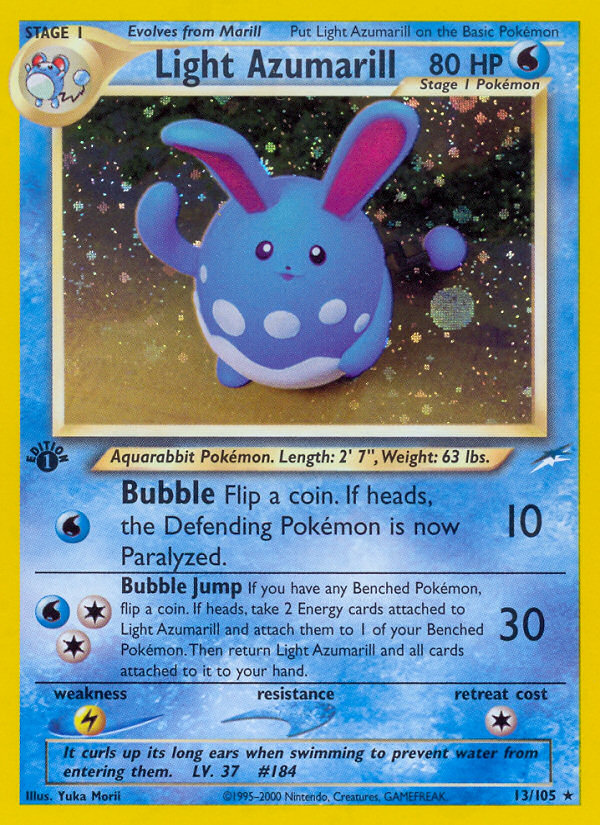 Light Azumarill (13/105) [Neo Destiny 1st Edition] | RetroPlay Games