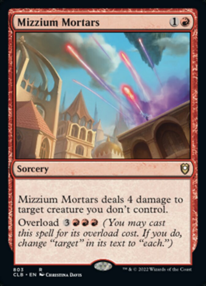 Mizzium Mortars [Commander Legends: Battle for Baldur's Gate] | RetroPlay Games