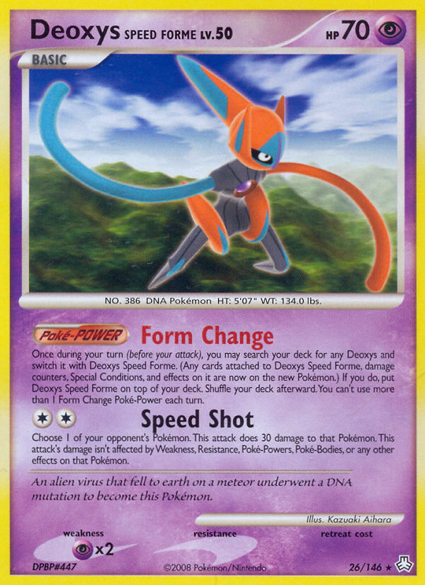 Deoxys Speed Forme (26/146) [Diamond & Pearl: Legends Awakened] | RetroPlay Games