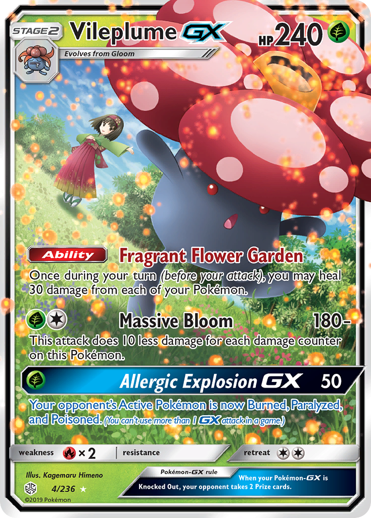 Vileplume GX (4/236) [Sun & Moon: Cosmic Eclipse] | RetroPlay Games